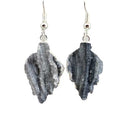 Druzy Leaf Earrings for sale