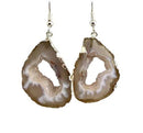 Geode Slice Earrings for Sale