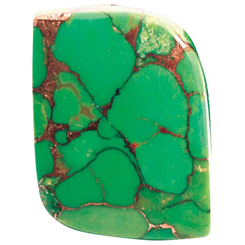 ⚠Ｍ⚠№15■MojaveCopperTurquoise Mojave Green Turquoise Metal Matrix Cabochons MOJAVE | Gem Center