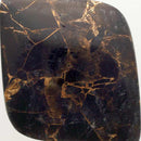 Obsidian Gold Metal Cabochons
