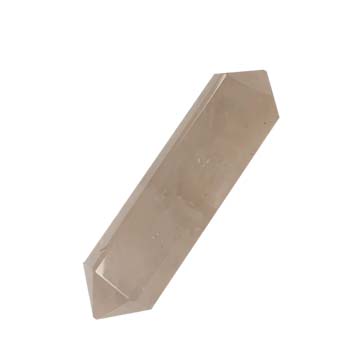 rose quartz double terminated crystal point