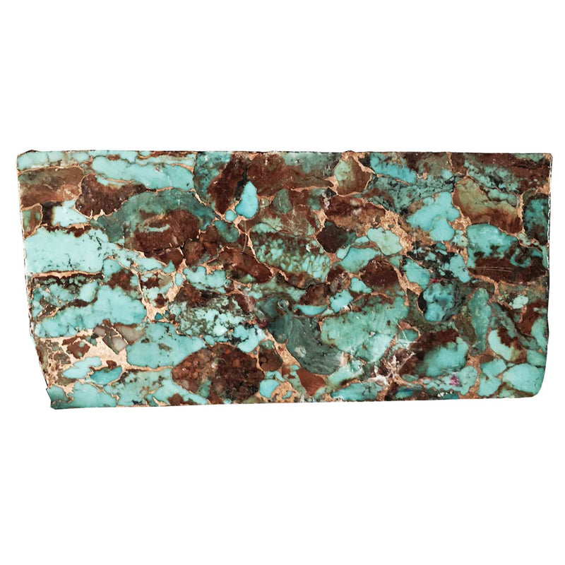 Turquoise with Matrix Metal Matrix Lapidary Rough | Gem Center USA INC